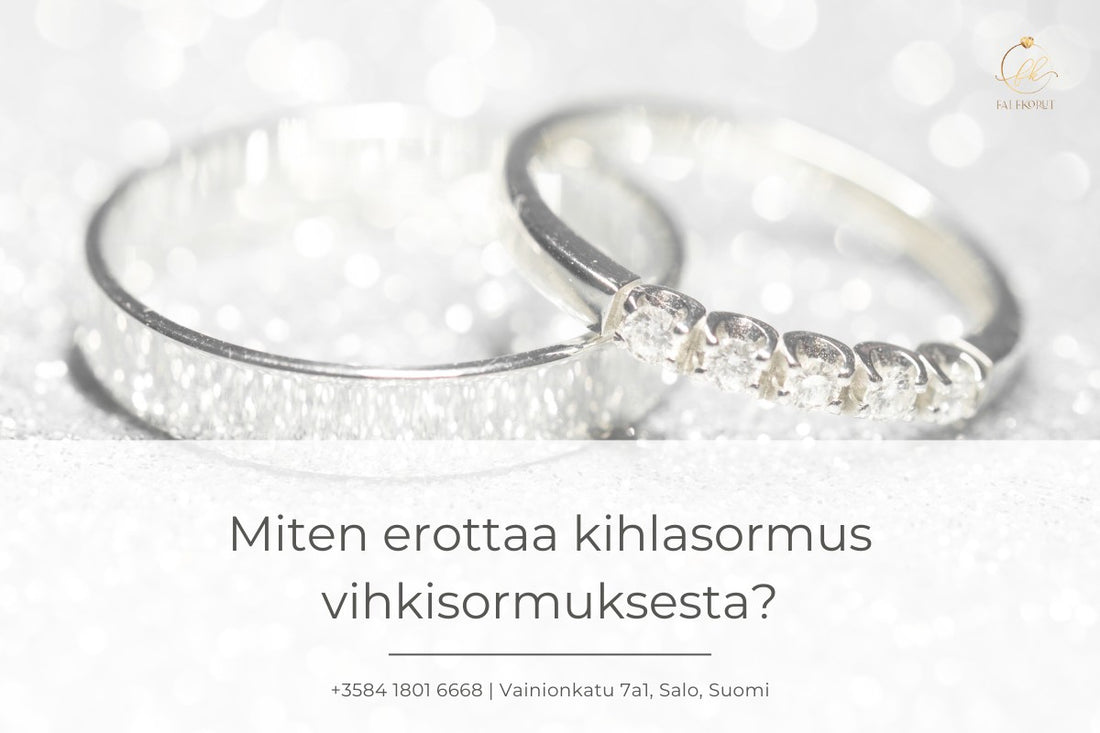 Miten erottaa kihlasormus vihkisormuksesta?