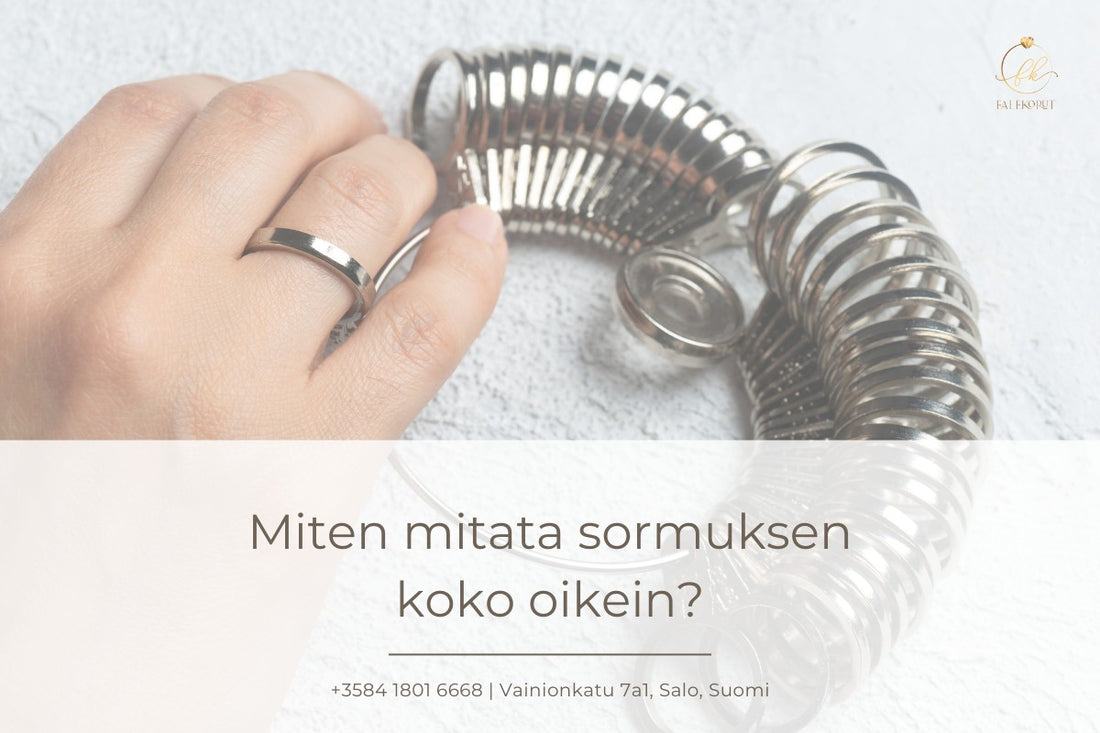 Miten mitata sormuksen koko oikein?